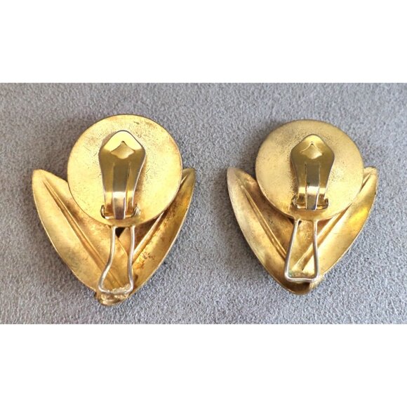 Rare Vintage FENDI JEWELRY SET Roman COIN CUFF BRACELET + Clip EARRINGS Big Bold - Picture 10 of 12